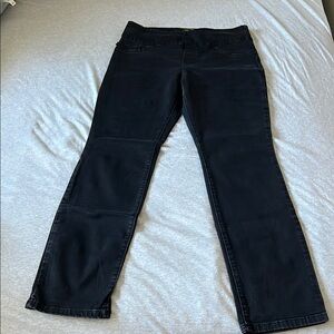 Lee SLIM LEG MID RISE SIZE 10 Women's Black Straight-Leg Jeans